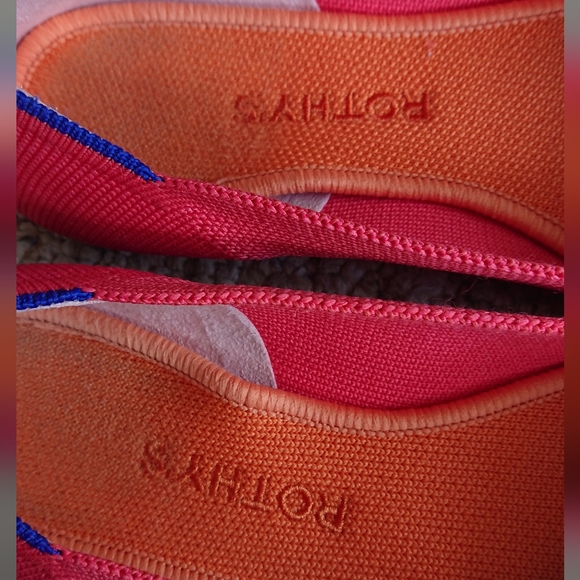 Rothy's the point coral pink flat size 7.5 - Picture 11 of 13